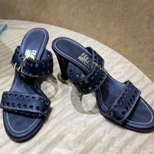 Black Salvatore Ferragamo sandals
